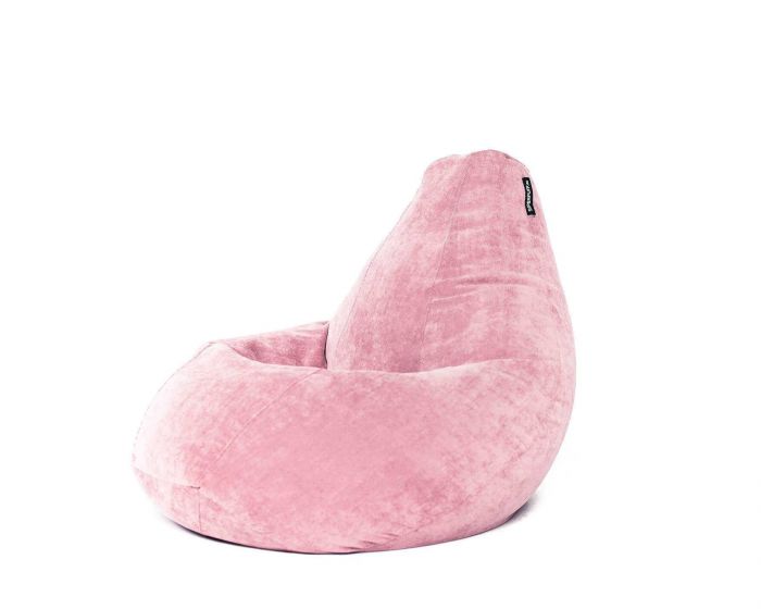 Кресло мешок груша L Pink Velvet