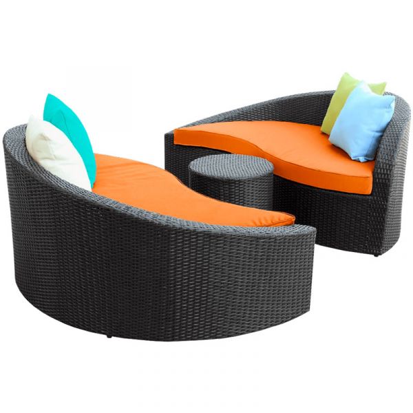 LexMod Taiji Out Wicker Patio Daybed LexMod Taiji Out Wicker Patio Daybed