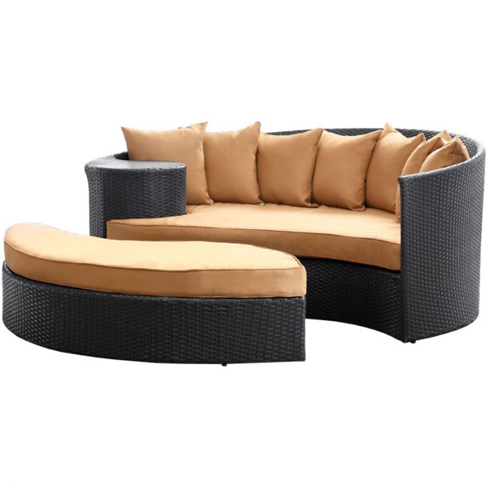 LexMod Taiji Out Wicker Patio Daybed